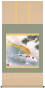 掛け軸／掛軸【武者・節句】<br>松下遊鯉（長江　桂舟）<br>【送料無料】【代引手数料無料】