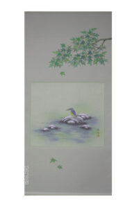 掛け軸／掛軸　描表装　川蝉（奥田 拓也）<br>【送料無料】【代引手数料無料】