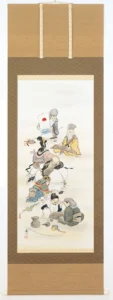 掛け軸／掛軸 七福神（伊藤香川） 【送料無料】【代引き手数料無料】