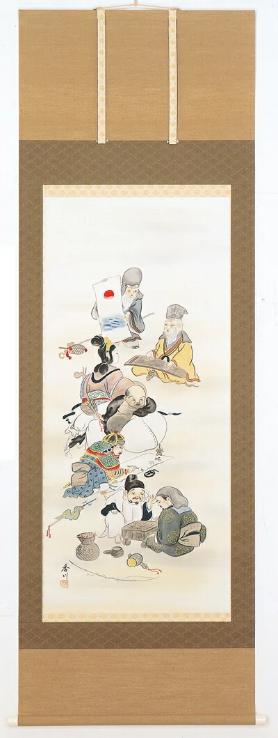七福神 掛軸 七福神（伊藤香川） 商品画像
