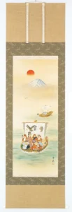 掛け軸／掛軸 宝舟（田上芳泉） 【送料無料】【代引き手数料無料】