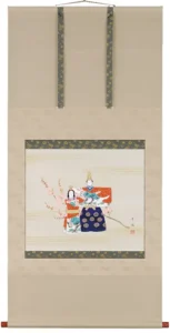 掛け軸／掛軸 立雛（出口華凰） 【送料無料】【代引き手数料無料】