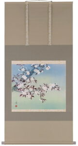 掛け軸／掛軸　桜（中沢勝）<br>【送料無料】【代引き手数料無料】