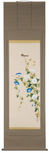 掛け軸／掛軸　朝顔（奥田吟水）<br>【送料無料】【代引き手数料無料】