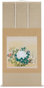 掛け軸／掛軸　四季草花（小森松映）<br>【送料無料】【代引き手数料無料】