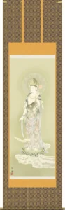 掛け軸／掛軸【観音様】 雲上観音（鈴木 翠朋） 【送料無料】【代引手数料無料】