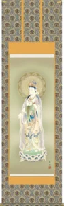 掛け軸／掛軸【仏書画】 聖観音（鈴木 翠朋） 【送料無料】【代引手数料無料】