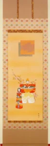 掛け軸／掛軸 お雛さま（衣笠 玉関） 【送料無料】【代引手数料無料】
