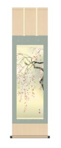 掛け軸／掛軸【春】<br>桜花（森山 観月）<br>【送料無料】【代引手数料無料】