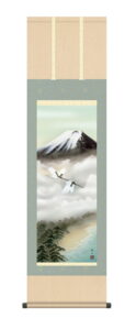 掛け軸 掛軸 富士 尺三<br>富士飛翔 (鈴村 秀山)<br>【送料無料】【代引手数料無料】