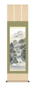 【掛け軸／掛軸／山水画】<br>幽山蒼流（伊藤 渓山）<br>【送料無料】【代引き手数料無料】