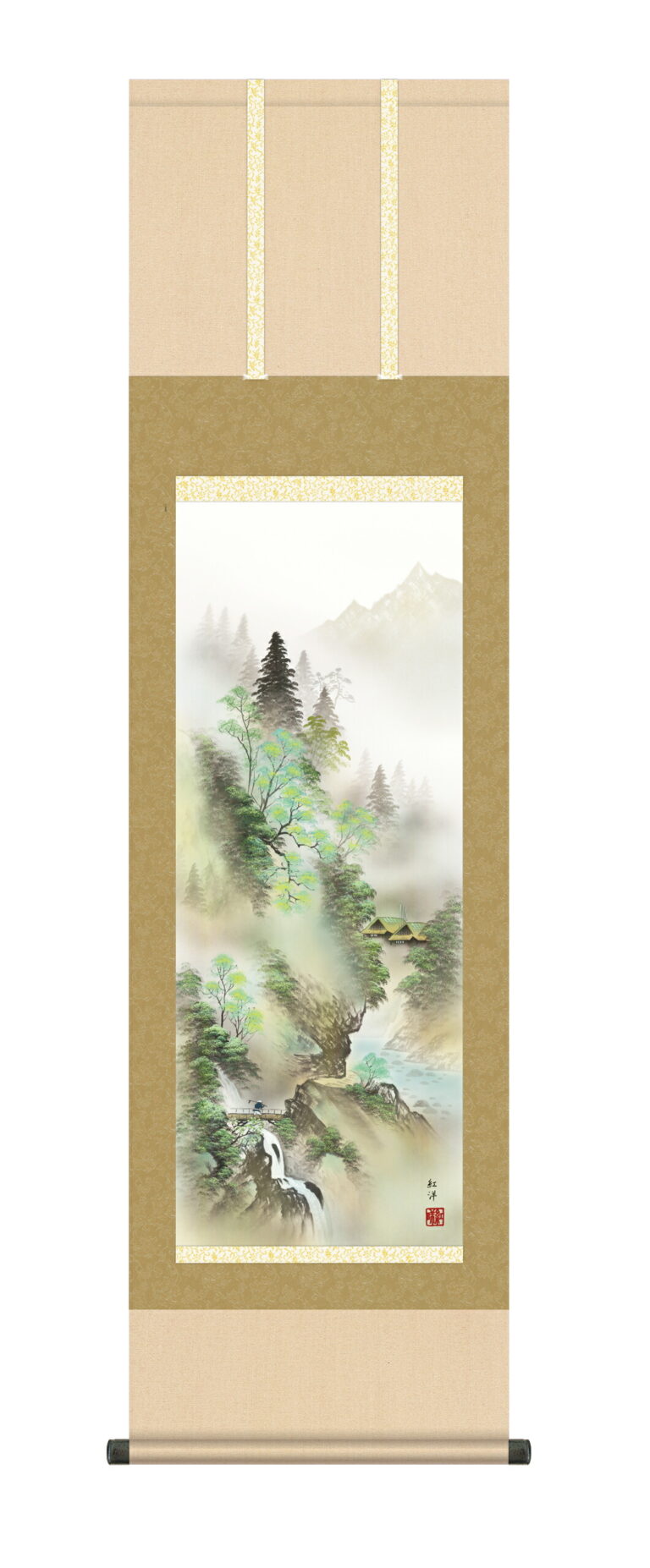 掛け軸／掛軸【山水】 山河水明（田口 紅洋） 【送料無料】【代引手数料無料】