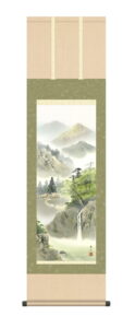掛け軸 掛軸 年中掛け<br>緑風水明(鈴村秀山)【尺三幅】<br>【送料無料】【代引き手数料無料】