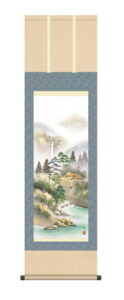 【掛け軸／掛軸／山水画】<br>悠景彩遷（伊藤 渓山）<br>【送料無料】【代引き手数料無料】