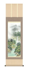 【掛け軸／掛軸／山水画】<br>秀麗名瀧（伊藤 渓山）<br>【送料無料】【代引き手数料無料】