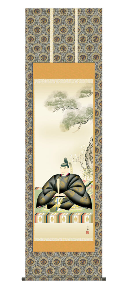 掛け軸／掛軸【慶祝】 天神（長江 桂舟） 端午の節句 正月 【送料無料】【代引手数料無料】