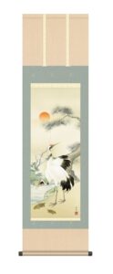 掛け軸(掛軸)【尺三幅】<br>松竹梅鶴亀（小野　洋舟）<br>【送料無料】【代引き手数料無料】