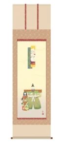 掛け軸／掛軸／かけじく【お雛様】 立雛（浮田 秋水） 桃の節句 御雛様【送料無料】【代引き手数料無料】