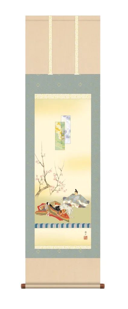 掛け軸／掛軸【お雛さま】 歌仙雛（伊藤 渓山）[尺三] 桃の節句 お雛様【送料無料】【代引手数料無料】