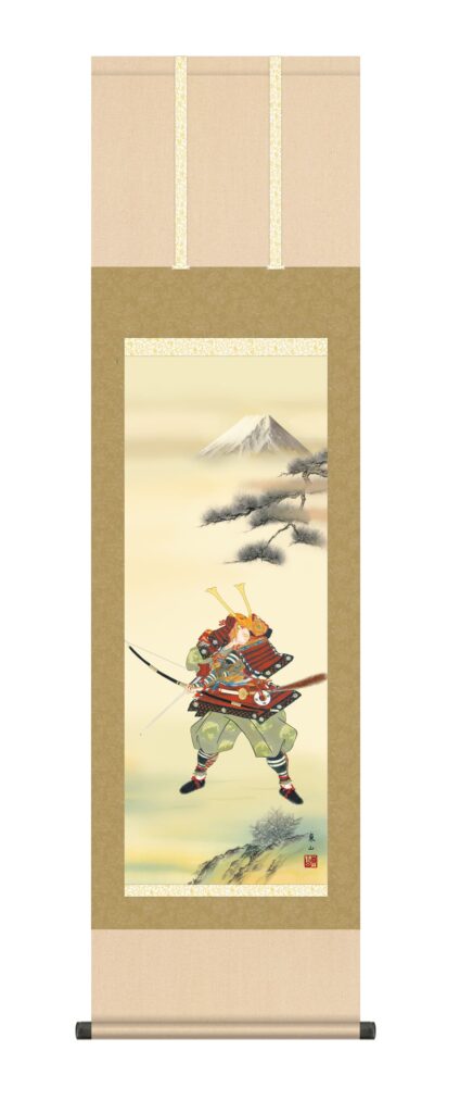 掛け軸／掛軸【武者・節句】 【尺三】大成武者（榎本 東山） 端午の節句 男の子 吉祥軸 初節句【送料無料】【代引手数料無料】