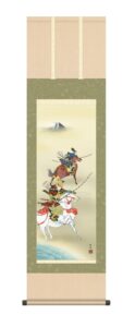掛け軸／掛軸【武者・節句】<br>【尺三】大成武者（阿部　静雅）<br>　端午の節句　初節句　男の子　武者【送料無料】【代引手数料無料】