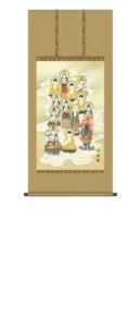 掛け軸 掛軸 十三佛（田中広遠） 四尺丈 お盆 供養 法要 御命日 祭礼 諸行事 浄土宗 浄土真宗 天台宗 禅宗 送料無料 代引手数料無料