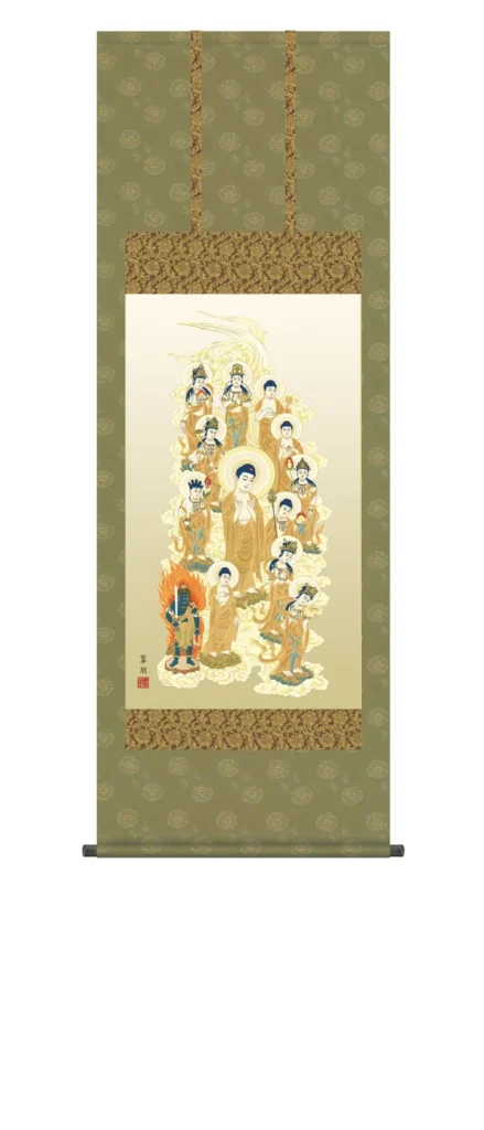 掛け軸 掛軸 十三佛 十三佛(鈴木 翠朋) 法要 御命日 祭礼 諸行事 天台宗 浄土宗 浄土真宗 禅宗 送料無料 代引手数料無料