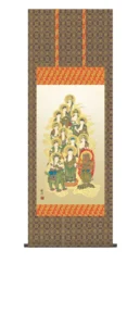 掛け軸 掛軸 かけじく 十三佛 五尺丈 十三佛(山村 観峰) 法要 御命日 祭礼 諸行事 浄土宗 浄土真宗 送料無料 代引き手数料無料