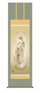 掛け軸 掛軸 観音様 聖観音(鈴木 翠朋) 仏事画 行事飾り 逸品 送料無料 代引手数料無料