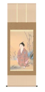 掛け軸(掛軸)【尺五】 無我（横山大観）【複製】 名画 複製 日本製 仏画【送料無料】【代引き手数料無料】