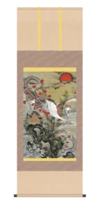掛け軸(掛軸)【尺五】旭日鳳凰図（きょくじつほうおうず） 名画 複製 日本製 鳳凰 旭日【送料無料】【代引き手数料無料】