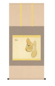 掛け軸(掛軸)【尺五】 すずめのお宿（竹内栖鳳）【複製】 名画 複製 日本製 竹内 栖鳳 瓢箪 雀【送料無料】【代引き手数料無料】