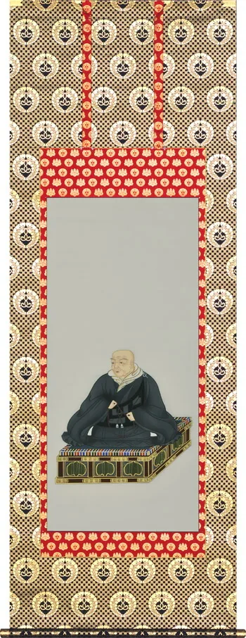 掛け軸／掛軸 親鸞聖人（加藤 鳳文） 桐箱収納 浄土真宗本願寺派（東） 仏事 仏壇右 【送料無料】【代引手数料無料】