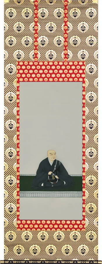 掛け軸／掛軸 蓮如上人（加藤 鳳文） 桐箱収納 浄土真宗本願寺派（西） 仏事 仏壇左 【送料無料】【代引手数料無料】