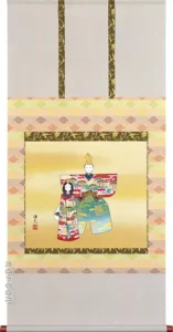 掛け軸 立雛(西森 湧光) 桃の節句・お雛様【送料無料】【代引手数料無料】
