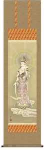 掛け軸 掛軸 観音 雲上観音(鈴木 翠朋) 【送料無料】【代引き手数料無料】