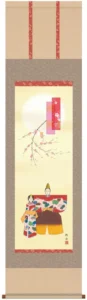 掛け軸／掛軸【お雛さま】 立雛（長江 桂舟）[尺三] 【送料無料】【代引手数料無料】