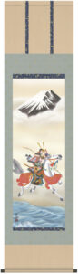 掛け軸／掛軸【武者・節句】<br>【尺三】吉祥武者（宇崎　洋山）<br>【送料無料】【代引手数料無料】