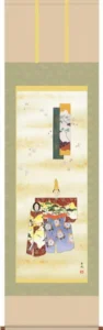 掛け軸 掛軸 お雛さま 桃の節句 立雛（西尾 香悦） 送料無料 代引手数料無料