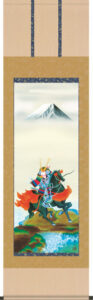 掛け軸／掛軸【武者・節句】<br>富峰武者（榎本　東山）<br>【送料無料】【代引手数料無料】
