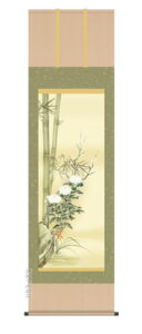 掛け軸／掛軸【花鳥/尺五】<br>四君子　田中 広遠(白翠会)<br>【送料無料】【代引手数料無料】