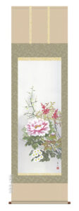 掛け軸 掛軸 花鳥/尺五<br>四季花（幸田　薫風）<br>送料無料 代引手数料無料