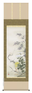 掛け軸 掛軸 花鳥 <br>四君子（田中　広遠）<br>送料無料 代引手数料無料
