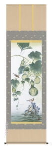 掛け軸／掛軸／かけじく【花鳥/尺五】<br>六瓢（依田 流石）<br>【送料無料】【代引き手数料無料】