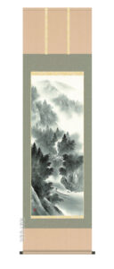 【掛け軸／掛軸／山水画】<br>悠景彩遷（熊谷　千風）<br>【送料無料】【代引き手数料無料】