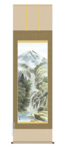 掛け軸／掛軸【富士】<br>富峰玉簾（伊藤 渓山）<br>【送料無料】【代引手数料無料】