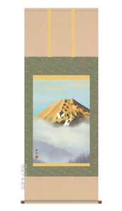 掛け軸／掛軸【富士/尺五あんどん】<br>輝金富士（佐藤　静雲）<br>【送料無料】【代引手数料無料】