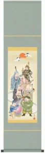 掛け軸／掛軸 【慶祝画】 七福神（緒方 葉水）【尺幅】 【送料無料】【代引き手数料無料】