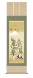 掛け軸／掛軸【慶祝】 七福神（緒方 葉水） 【送料無料】【代引手数料無料】