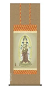 掛け軸 掛軸 仏画 十一面観音（清水 雲峰） 送料無料 代引手数料無料